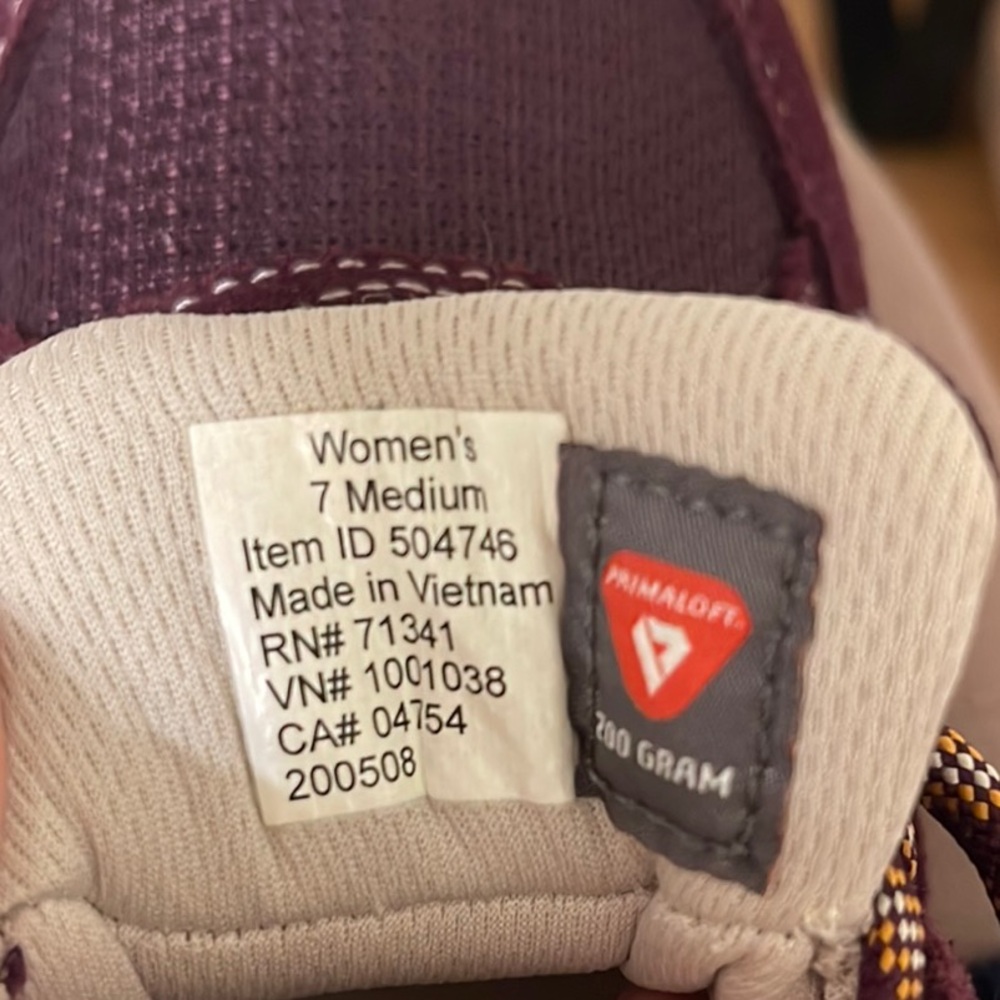 Womens LL Bean Tek 2.5 Waterproof Insulated Hiking Sneakers - Picture 3 of 9